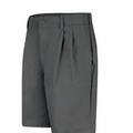 Red Kap Men's Pleated Front Shorts - Charcoal Gray